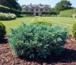 Low-growing conifer with stunning silver-blue foliage. Compact and slow-growing — ideal for rock gardens, borders, or containers. juniper blue start